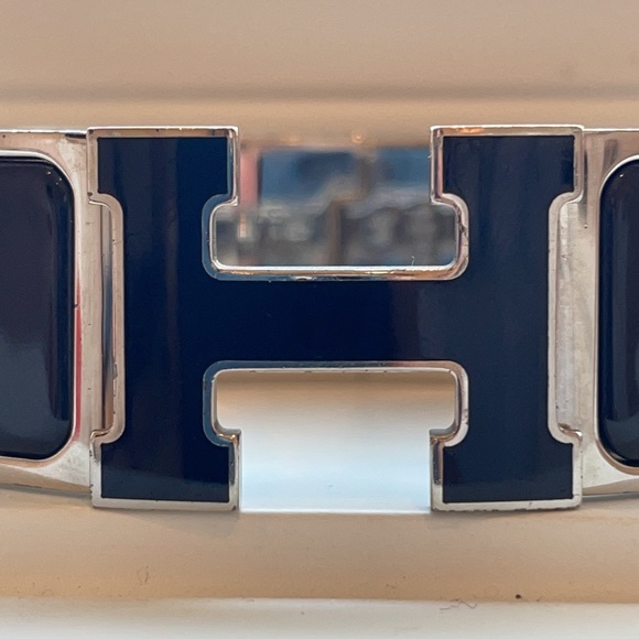 RARE Hermès Enamel Wide Clic Clac H Bracelet - Picture 11 of 14
